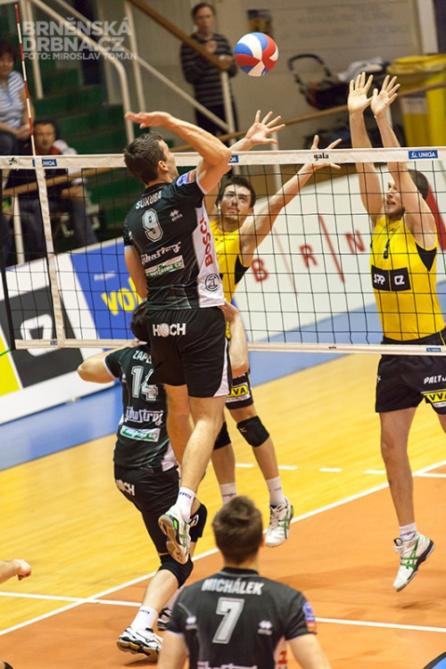 Volejbal Brno vs. VK Jihostroj České Budějovice, foto: Brněnská Drbna, Miroslav Toman