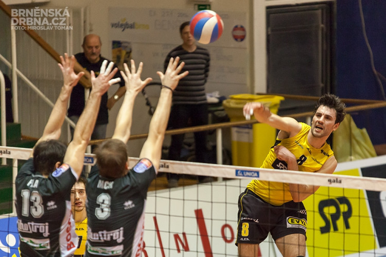 Volejbal Brno vs. VK Jihostroj České Budějovice, foto: Brněnská Drbna, Miroslav Toman