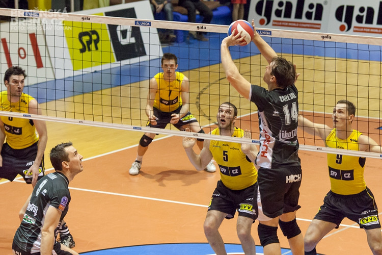 Volejbal Brno vs. VK Jihostroj České Budějovice, foto: Brněnská Drbna, Miroslav Toman