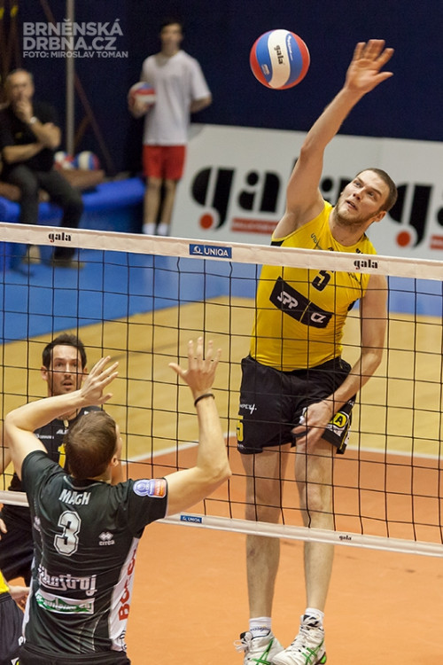 Volejbal Brno vs. VK Jihostroj České Budějovice, foto: Brněnská Drbna, Miroslav Toman