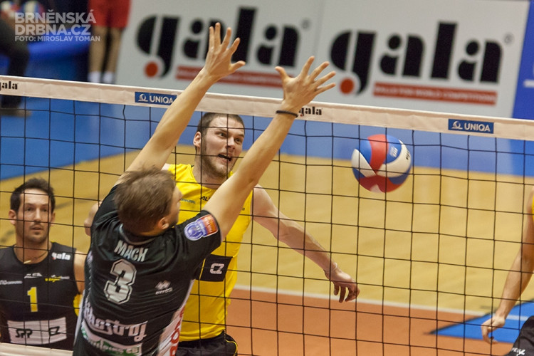 Volejbal Brno vs. VK Jihostroj České Budějovice, foto: Brněnská Drbna, Miroslav Toman