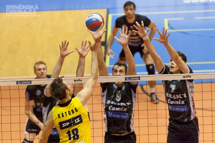 Volejbal Brno vs. VK Jihostroj České Budějovice, foto: Brněnská Drbna, Miroslav Toman