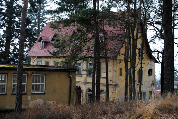 Zadní část domu s nádhernou, i když zanedbanou zahradou. Pamatuje lepší časy