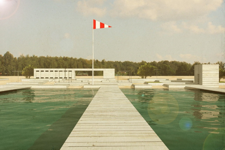 Pohled na plovárnu z mola