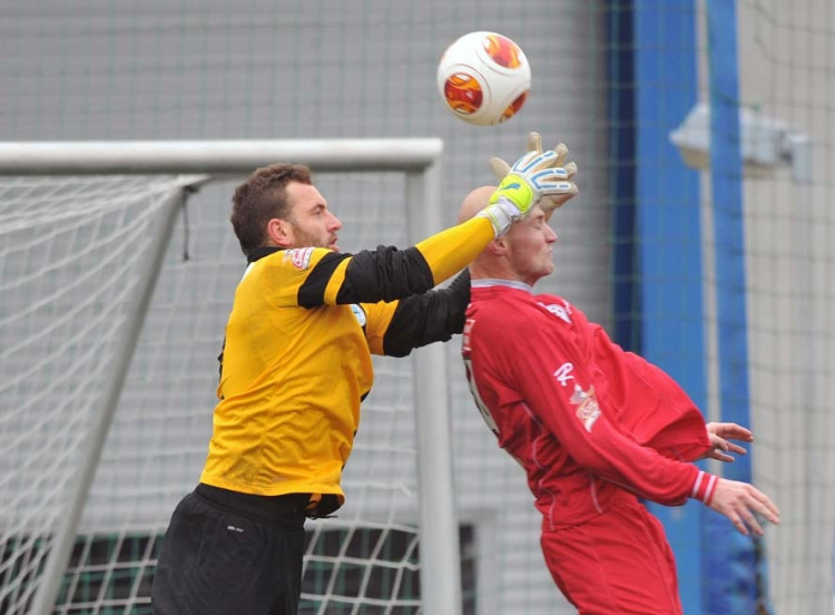 Přemysl Kovář měl hlavně v první půli dost práce. Foto: Jaroslav Appeltauer