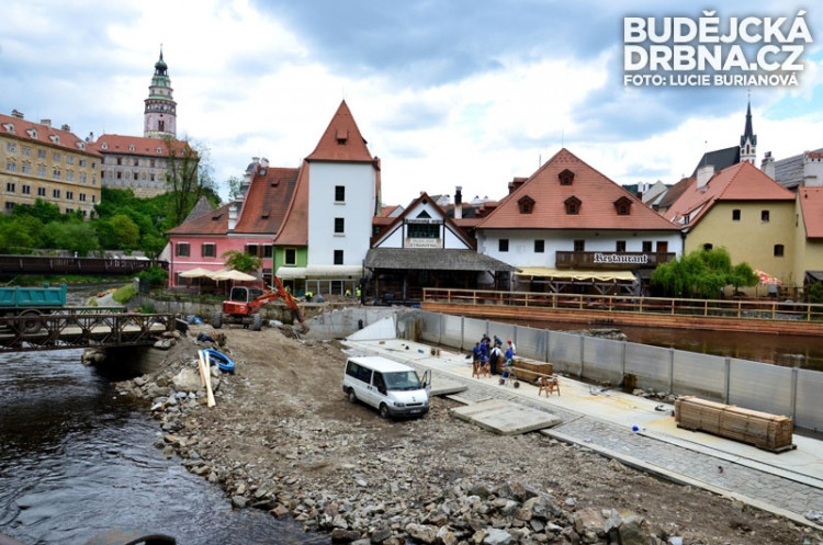 Jelení lávka v Českém Krumlově