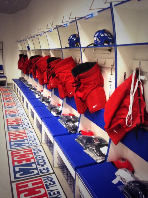 Kabina hokejového národního týmu