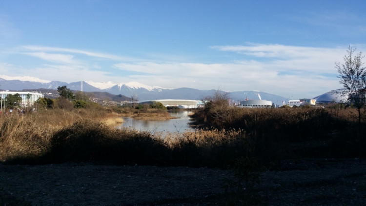 Snímek krasobruslaře Tomáše Vernera z procházky po olympijské vesnici