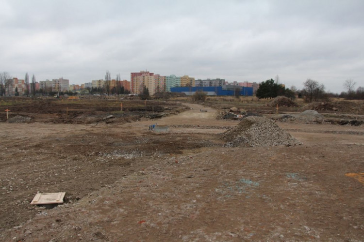 Výstavba Parku Čtyři Dvory