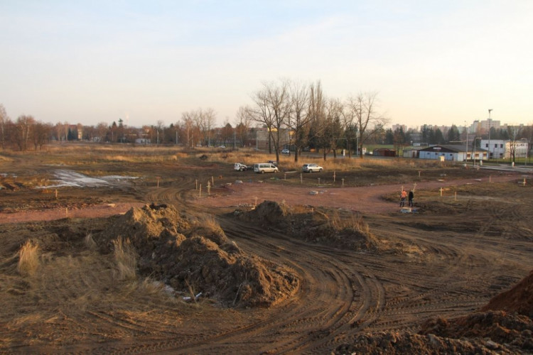 Výstavba Parku Čtyři Dvory