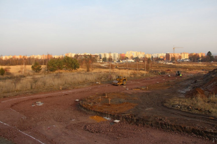 Výstavba Parku Čtyři Dvory