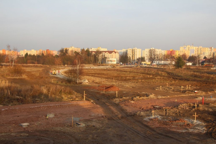 Výstavba Parku Čtyři Dvory