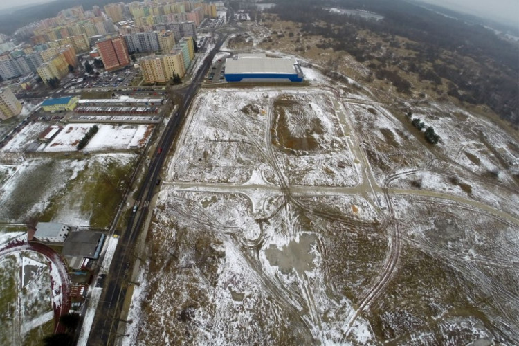 Výstavba Parku Čtyři Dvory