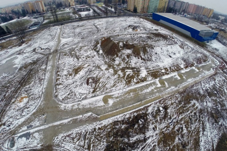 Výstavba Parku Čtyři Dvory