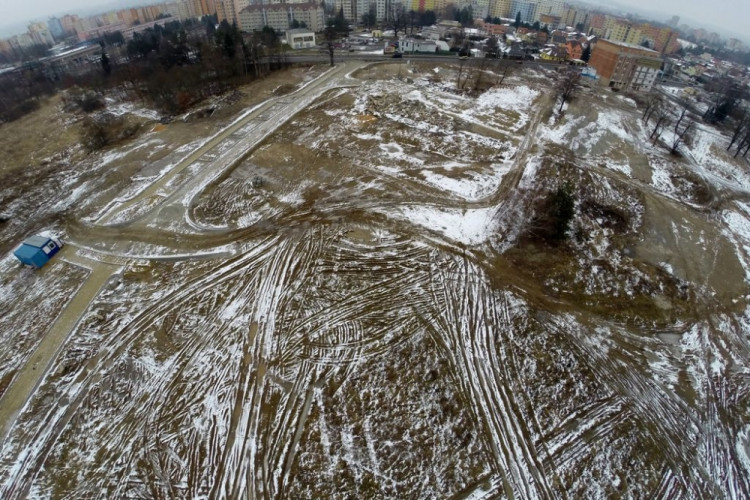 Výstavba Parku Čtyři Dvory