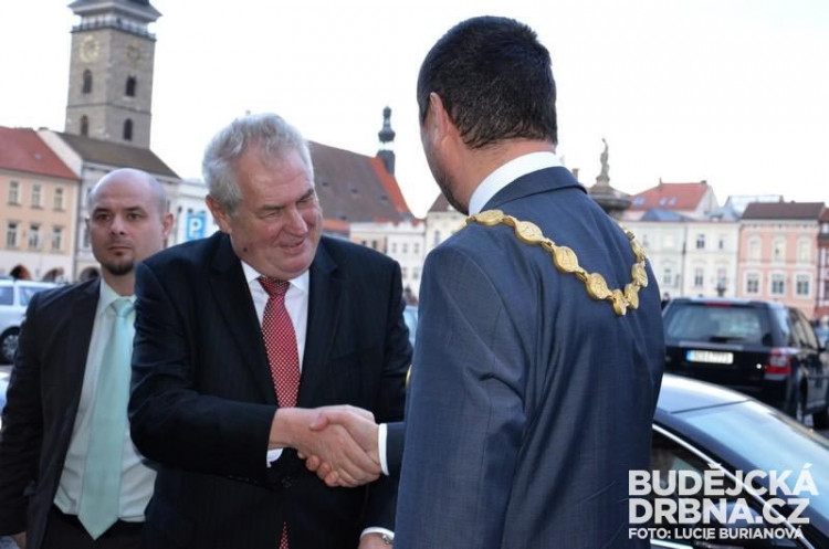 Prezident Miloš Zeman v Českých Budějovicích