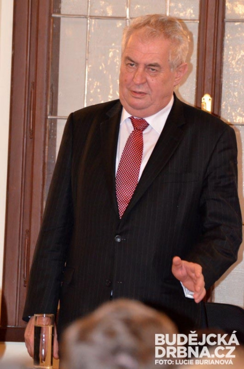 Prezident Miloš Zeman v Českých Budějovicích