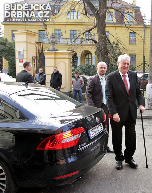 Prezident Miloš Zeman v Českých Budějovicích