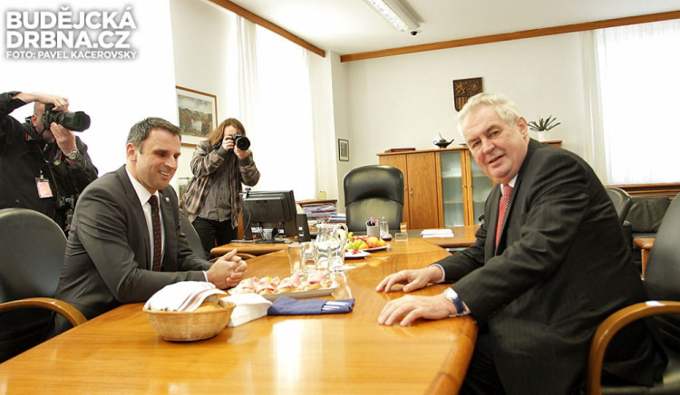 Prezident Miloš Zeman v Českých Budějovicích
