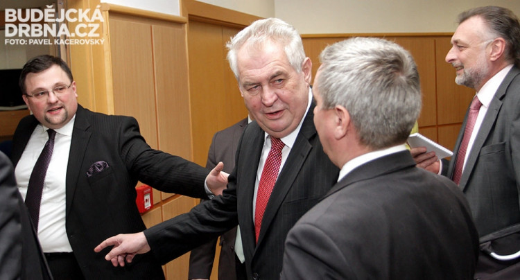 Prezident Miloš Zeman v Českých Budějovicích