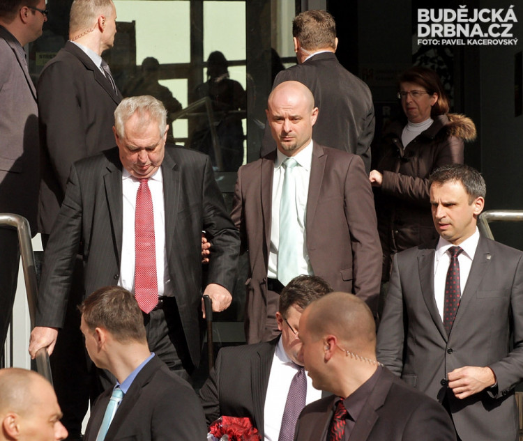 Prezident Miloš Zeman v Českých Budějovicích