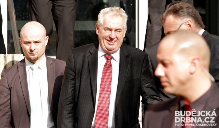 Prezident Miloš Zeman v Českých Budějovicích