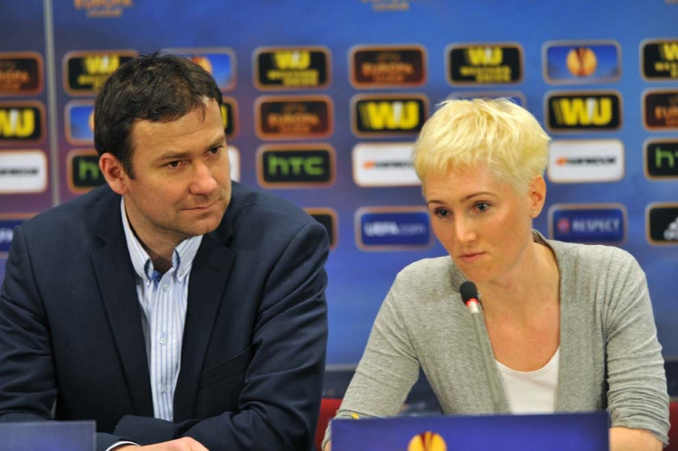 Středeční trénink a tiskovka před utkáním Slovanu v Alkmaaru