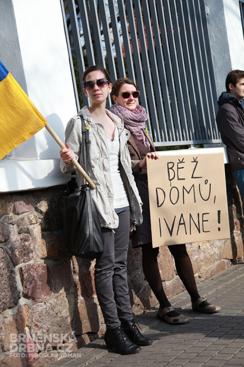 Protest proti ruské agresi vůči Ukrajině, foto: Brněnská Drbna, Miroslav Toman