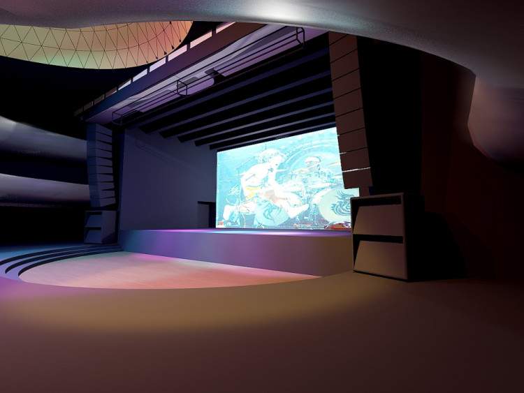 Sál Sono centra, vizualizace: Sono.cz
