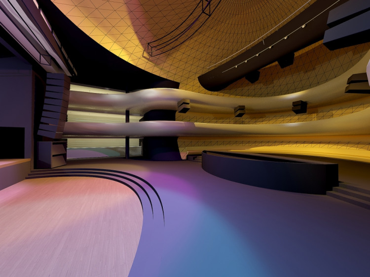 Sál Sono centra, vizualizace: Sono.cz