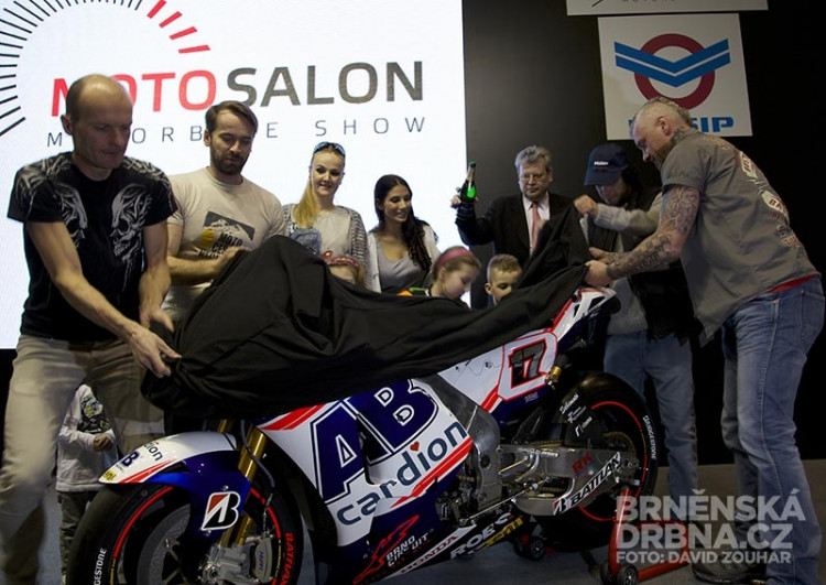 Odhalení nového motocyklu Karla Abrahama pro MotoGP, foto: Brněnská Drbna, David Zouhar