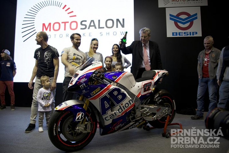 Odhalení nového motocyklu Karla Abrahama pro MotoGP, foto: Brněnská Drbna, David Zouhar