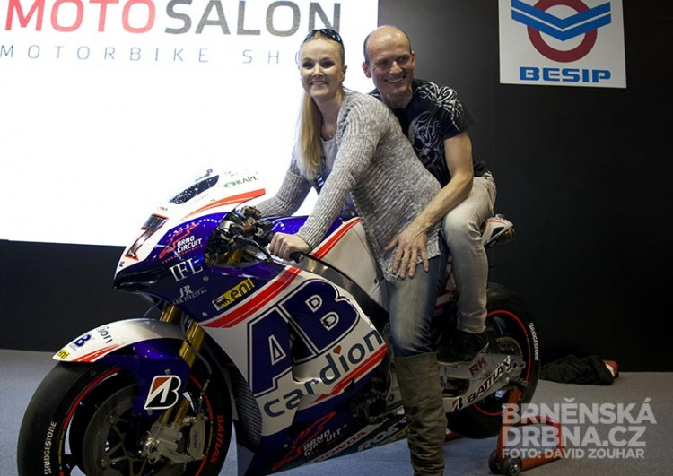 Odhalení nového motocyklu Karla Abrahama pro MotoGP, foto: Brněnská Drbna, David Zouhar