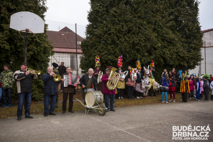 Masopustní průvod dětí v Lišově