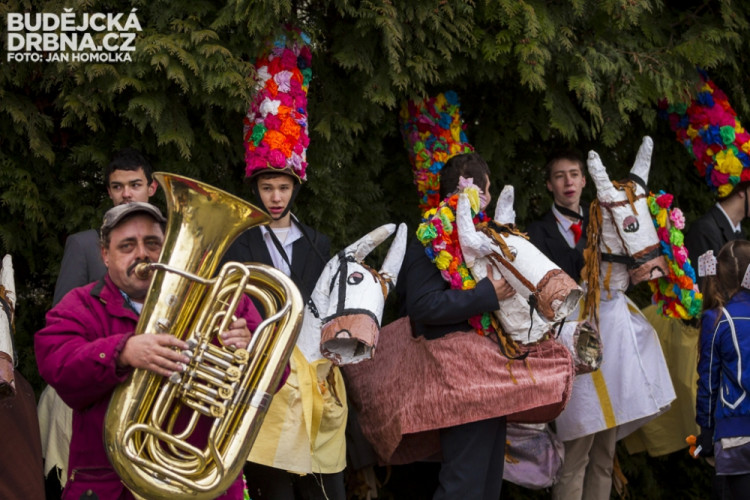 Masopustní průvod dětí v Lišově