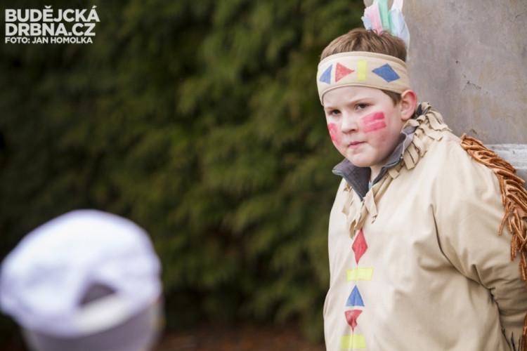 Masopustní průvod dětí v Lišově