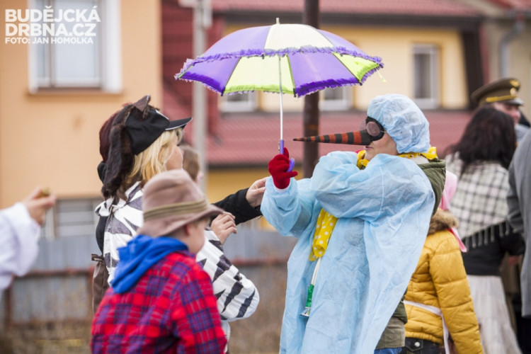 Masopustní průvod dětí v Lišově