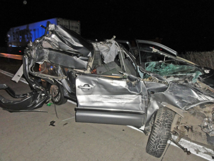 Tragická nehoda na D2, foto: HZS JMK