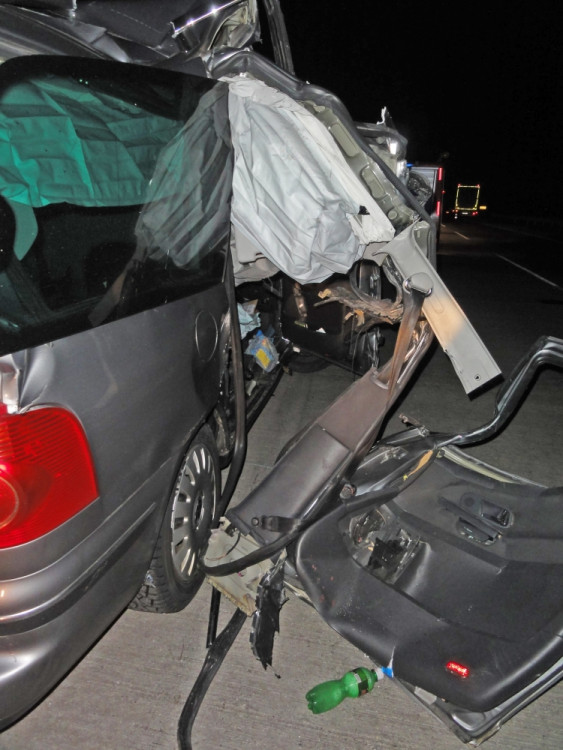 Tragická nehoda na D2, foto: HZS JMK