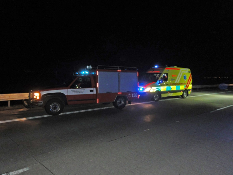 Tragická nehoda na D2, foto: HZS JMK