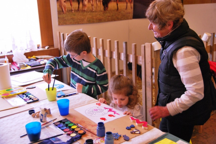 Pro děti byly připravené dílny