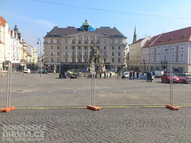 Na Zelném trhu začala rekonstrukce, foto: Brněnská Drbna, David Zouhar