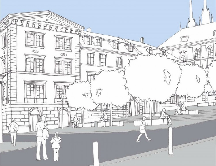 Budoucí podoba Zelného trhu, vizualizace: Brno-střed