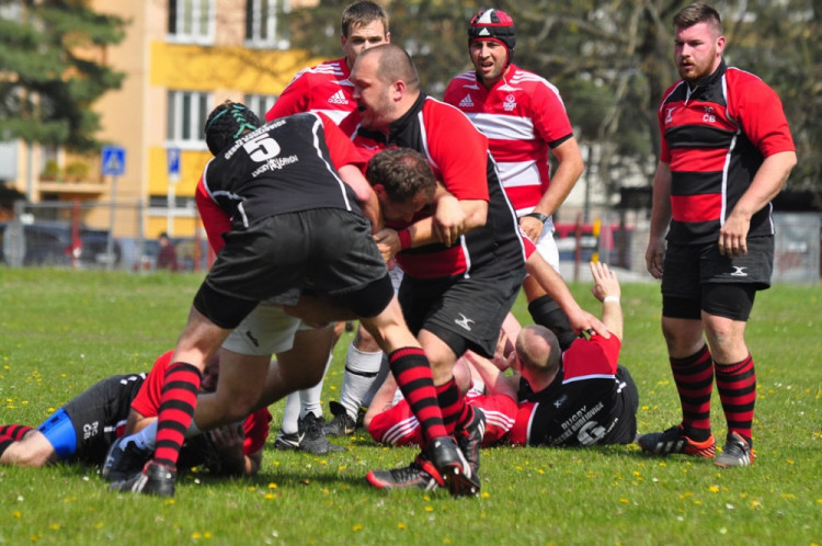 RC České Budějovice - RC Slavia Praha B 15:24. Foto Ján Honza