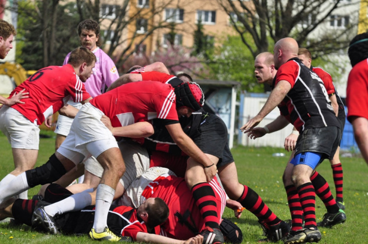 RC České Budějovice - RC Slavia Praha B 15:24. Foto Ján Honza