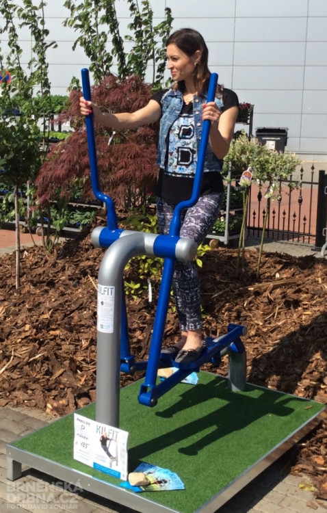 Hanka Kynychová si i zacvičila, foto: Brněnská Drbna, David Zouhar