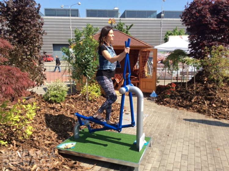 Hanka Kynychová si i zacvičila, foto: Brněnská Drbna, David Zouhar