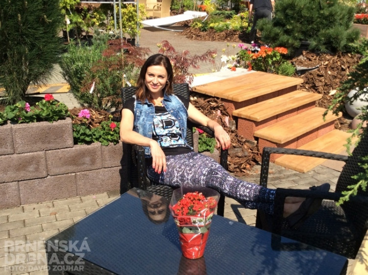 Hanka Kynychová si na výstavišti vybrala nové věci do zahrady, foto: Brněnská Drbna, David Zouhar