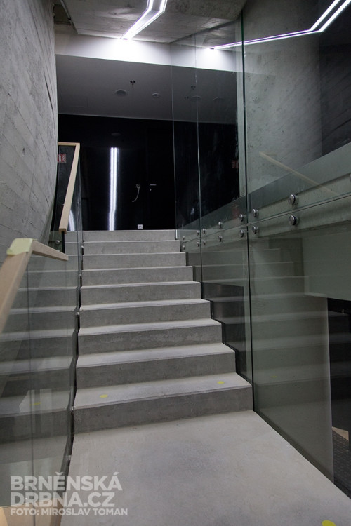 Schodiště v Sono Centru, foto: Brněnská Drbna, Miroslav Toman