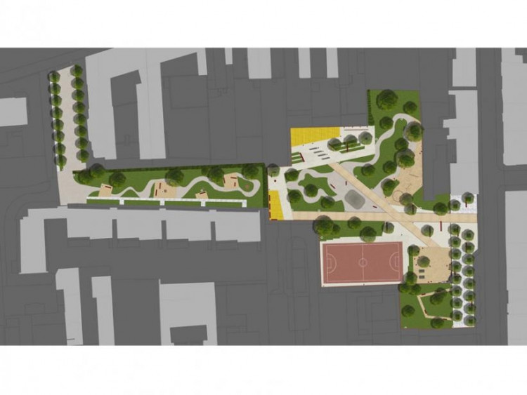 Vizualizace parku Hvězdička, autor: RADEK OTEVŘEL, www.otevrel.eu